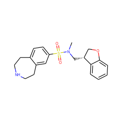 CN(C[C@@H]1COc2ccccc21)S(=O)(=O)c1ccc2c(c1)CCNCC2 ZINC000040950234