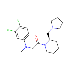 CN(CC(=O)N1CCCC[C@@H]1CN1CCCC1)c1ccc(Cl)c(Cl)c1 ZINC000029043518