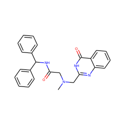 CN(CC(=O)NC(c1ccccc1)c1ccccc1)Cc1nc2ccccc2c(=O)[nH]1 ZINC000025747661