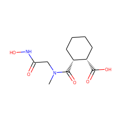 CN(CC(=O)NO)C(=O)[C@@H]1CCCC[C@@H]1C(=O)O ZINC000000004294