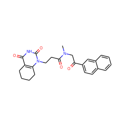 CN(CC(=O)c1ccc2ccccc2c1)C(=O)CCn1c2c(c(=O)[nH]c1=O)CCCC2 ZINC000013860438