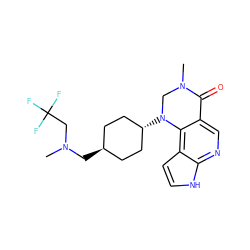 CN(CC(F)(F)F)C[C@H]1CC[C@H](N2CN(C)C(=O)c3cnc4[nH]ccc4c32)CC1 ZINC001772580046