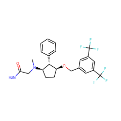 CN(CC(N)=O)[C@@H]1CC[C@H](OCc2cc(C(F)(F)F)cc(C(F)(F)F)c2)[C@H]1c1ccccc1 ZINC000036324271