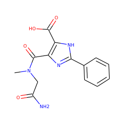 CN(CC(N)=O)C(=O)c1nc(-c2ccccc2)[nH]c1C(=O)O ZINC000058626952