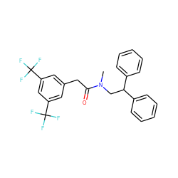 CN(CC(c1ccccc1)c1ccccc1)C(=O)Cc1cc(C(F)(F)F)cc(C(F)(F)F)c1 ZINC000029344907