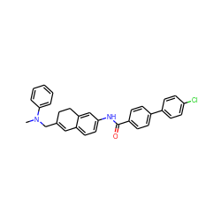 CN(CC1=Cc2ccc(NC(=O)c3ccc(-c4ccc(Cl)cc4)cc3)cc2CC1)c1ccccc1 ZINC000072116429