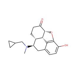 CN(CC1CC1)[C@@H]1Cc2ccc(O)c3c2[C@H]2[C@@H](O3)C(=O)CC[C@H]21 ZINC000049036059