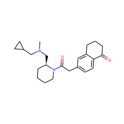 CN(CC1CC1)C[C@@H]1CCCCN1C(=O)Cc1ccc2c(c1)CCCC2=O ZINC000013738803