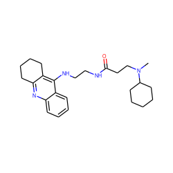 CN(CCC(=O)NCCNc1c2c(nc3ccccc13)CCCC2)C1CCCCC1 ZINC000299830707