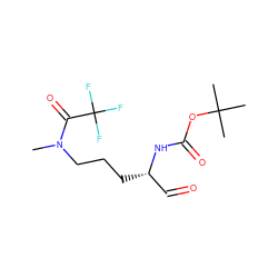 CN(CCC[C@@H](C=O)NC(=O)OC(C)(C)C)C(=O)C(F)(F)F ZINC000013588606