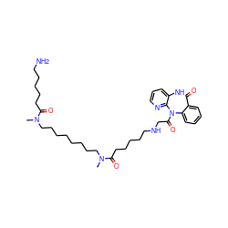 CN(CCCCCCCCN(C)C(=O)CCCCCNCC(=O)N1c2ccccc2C(=O)Nc2cccnc21)C(=O)CCCCCN ZINC000027411854