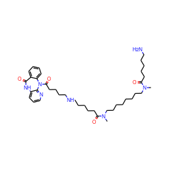 CN(CCCCCCCCN(C)C(=O)CCCCCNCCCCC(=O)N1c2ccccc2C(=O)Nc2cccnc21)C(=O)CCCCCN ZINC000027421232