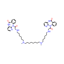 CN(CCCCCCCCN(C)CCCCCCNCC(=O)N1c2ccccc2C(=O)Nc2cccnc21)CCCCCCNCC(=O)N1c2ccccc2C(=O)Nc2cccnc21 ZINC000150547258