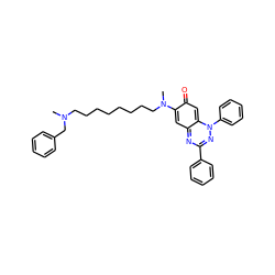 CN(CCCCCCCCN(C)c1cc2nc(-c3ccccc3)nn(-c3ccccc3)c-2cc1=O)Cc1ccccc1 ZINC000095573564