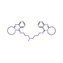 CN(CCCCN=c1c2ccccc2nc2n1CCCCCC2)CCCN=c1c2ccccc2nc2n1CCCCCC2 ZINC000261099802