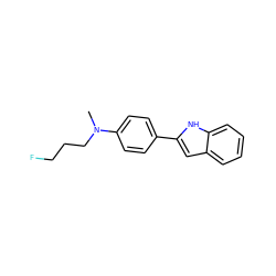 CN(CCCF)c1ccc(-c2cc3ccccc3[nH]2)cc1 ZINC000096908585