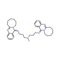 CN(CCCN=c1c2ccccc2nc2n1CCCCCC2)CCC/N=c1\c2ccccc2nc2n1CCCCCC2 ZINC000261108198