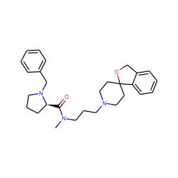 CN(CCCN1CCC2(CC1)OCc1ccccc12)C(=O)[C@H]1CCCN1Cc1ccccc1 ZINC000071281896