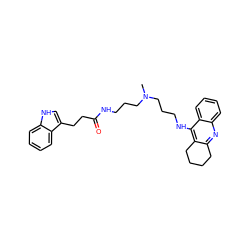 CN(CCCNC(=O)CCc1c[nH]c2ccccc12)CCCNc1c2c(nc3ccccc13)CCCC2 ZINC000006744683