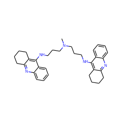 CN(CCCNc1c2c(nc3ccccc13)CCCC2)CCCNc1c2c(nc3ccccc13)CCCC2 ZINC000013492739