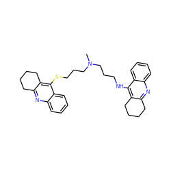 CN(CCCNc1c2c(nc3ccccc13)CCCC2)CCCSc1c2c(nc3ccccc13)CCCC2 ZINC000013612214