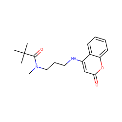 CN(CCCNc1cc(=O)oc2ccccc12)C(=O)C(C)(C)C ZINC000101665385