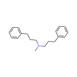 CN(CCCc1ccccc1)CCCc1ccccc1 ZINC000013671768