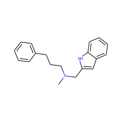 CN(CCCc1ccccc1)Cc1cc2ccccc2[nH]1 ZINC000040861896