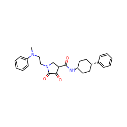 CN(CCN1CC(C(=O)N[C@H]2CC[C@@H](c3ccccc3)CC2)C(=O)C1=O)c1ccccc1 ZINC001772613847