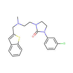 CN(CCN1CCN(c2cccc(Cl)c2)C1=O)Cc1cc2ccccc2s1 ZINC000043014822