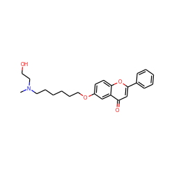 CN(CCO)CCCCCCOc1ccc2oc(-c3ccccc3)cc(=O)c2c1 ZINC000013454389