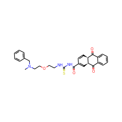 CN(CCOCCNC(=S)NC(=O)C1=C[C@@H]2C(=O)c3ccccc3C(=O)[C@@H]2C=C1)Cc1ccccc1 ZINC000026747625