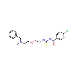 CN(CCOCCNC(=S)NC(=O)c1ccc(Cl)cc1)Cc1ccccc1 ZINC000001535270