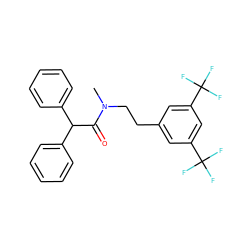 CN(CCc1cc(C(F)(F)F)cc(C(F)(F)F)c1)C(=O)C(c1ccccc1)c1ccccc1 ZINC000029342806