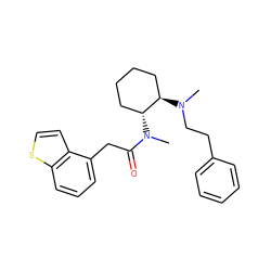 CN(CCc1ccccc1)[C@@H]1CCCC[C@H]1N(C)C(=O)Cc1cccc2sccc12 ZINC000027901824