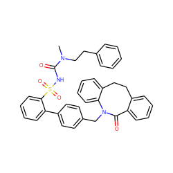 CN(CCc1ccccc1)C(=O)NS(=O)(=O)c1ccccc1-c1ccc(CN2C(=O)c3ccccc3CCc3ccccc32)cc1 ZINC000026642237