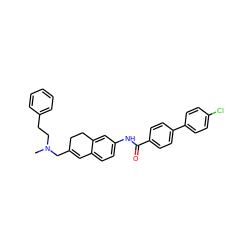 CN(CCc1ccccc1)CC1=Cc2ccc(NC(=O)c3ccc(-c4ccc(Cl)cc4)cc3)cc2CC1 ZINC000072114113