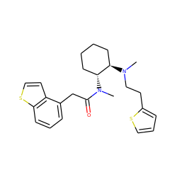 CN(CCc1cccs1)[C@@H]1CCCC[C@H]1N(C)C(=O)Cc1cccc2sccc12 ZINC000027895710