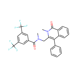 CN(Cc1c(-c2ccccc2)c2ccccc2c(=O)n1C)C(=O)c1cc(C(F)(F)F)cc(C(F)(F)F)c1 ZINC000013742637