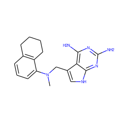 CN(Cc1c[nH]c2nc(N)nc(N)c12)c1cccc2c1CCCC2 ZINC000045337347