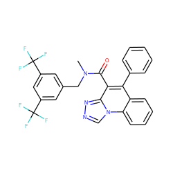 CN(Cc1cc(C(F)(F)F)cc(C(F)(F)F)c1)C(=O)c1c(-c2ccccc2)c2ccccc2n2cnnc12 ZINC000049872498