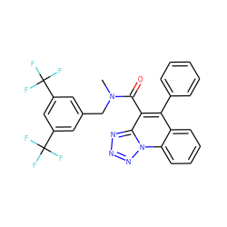 CN(Cc1cc(C(F)(F)F)cc(C(F)(F)F)c1)C(=O)c1c(-c2ccccc2)c2ccccc2n2nnnc12 ZINC000042851799