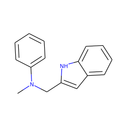 CN(Cc1cc2ccccc2[nH]1)c1ccccc1 ZINC000040864513