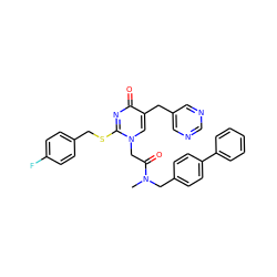 CN(Cc1ccc(-c2ccccc2)cc1)C(=O)Cn1cc(Cc2cncnc2)c(=O)nc1SCc1ccc(F)cc1 ZINC000027634825