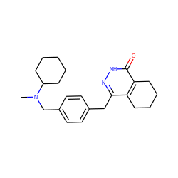 CN(Cc1ccc(Cc2n[nH]c(=O)c3c2CCCC3)cc1)C1CCCCC1 ZINC000168538239