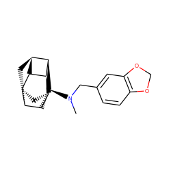 CN(Cc1ccc2c(c1)OCO2)[C@H]1[C@H]2[C@H]3C[C@@H]4[C@@H]5[C@H]3[C@H]1[C@@H]5C[C@H]42 ZINC000261170021