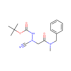 CN(Cc1ccccc1)C(=O)CN(C#N)NC(=O)OC(C)(C)C ZINC000299835712