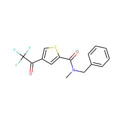 CN(Cc1ccccc1)C(=O)c1cc(C(=O)C(F)(F)F)cs1 ZINC000029070047