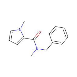 CN(Cc1ccccc1)C(=O)c1cccn1C ZINC000013493572