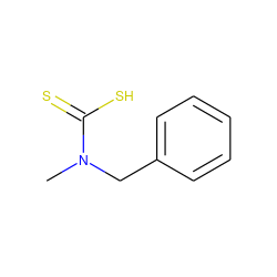 CN(Cc1ccccc1)C(=S)S ZINC000001606737